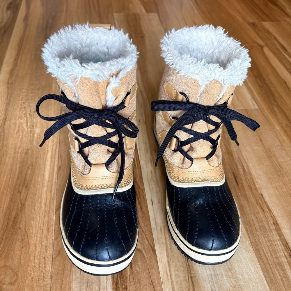 Sorel Tivoli Tan and Black Winter Boots size 8 - Picture 2 of 8
